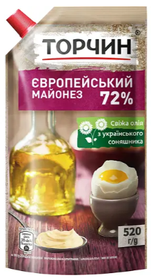 Майонез Торчин Європейський 72% 520 г